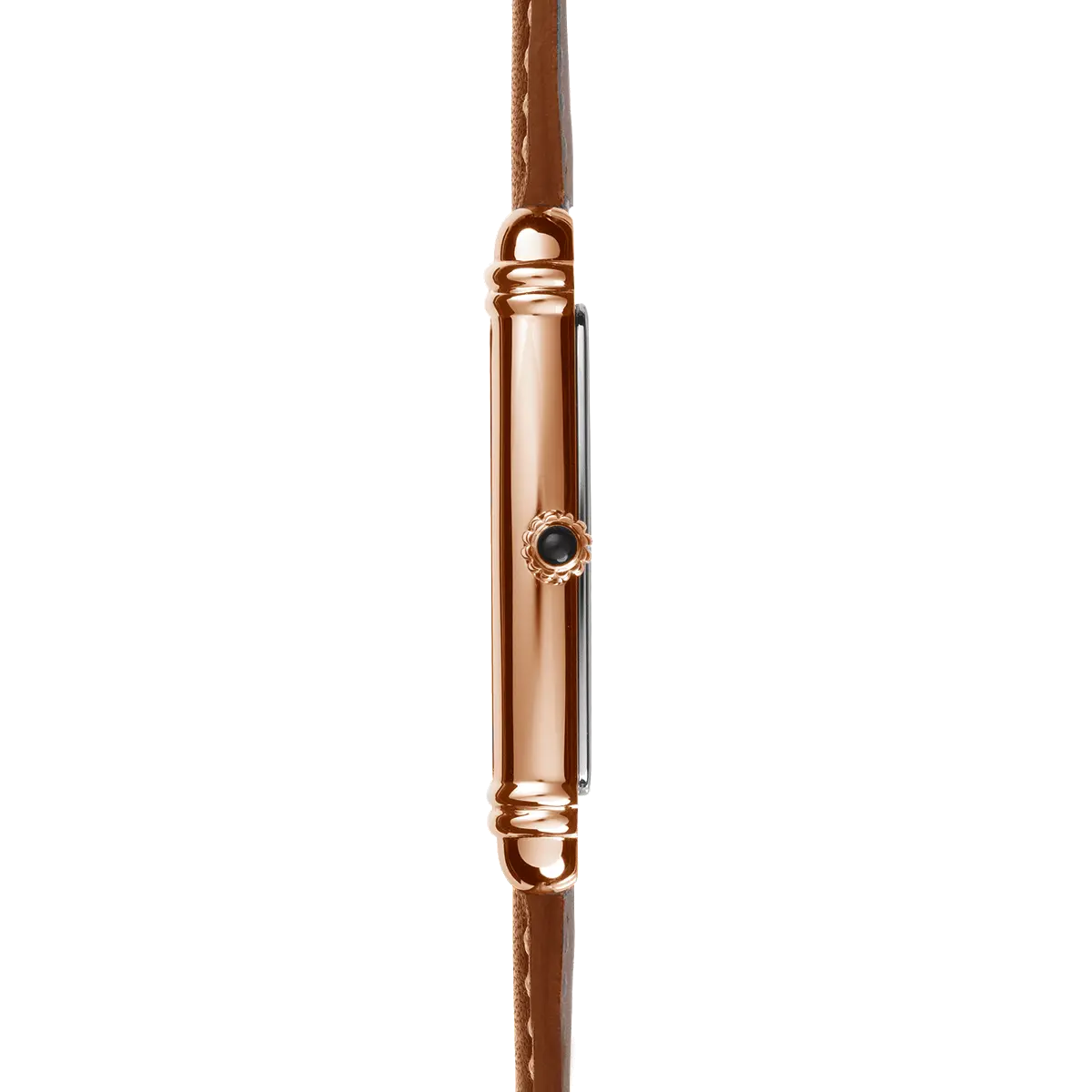 ART DÉCO – PETITE SECONDE – PVD OR ROSE & CUIR – Image 4