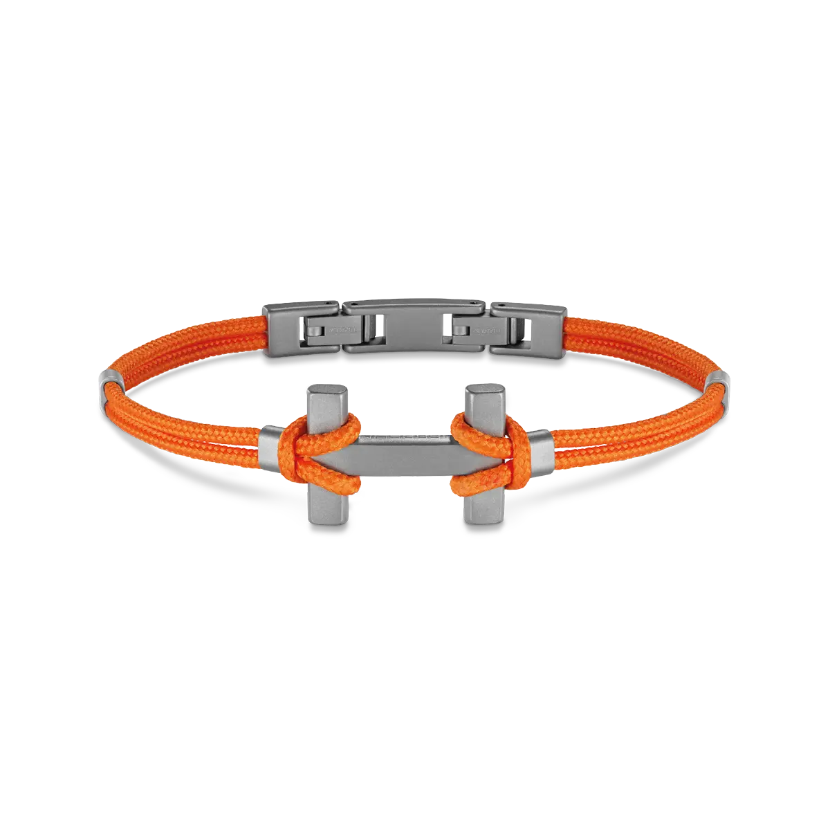 BRACELET AMARRAGE – TITANE – ORANGE – Image 2